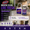 Odorblitz odor neutralizer products on a kitchen counter with promotional text.