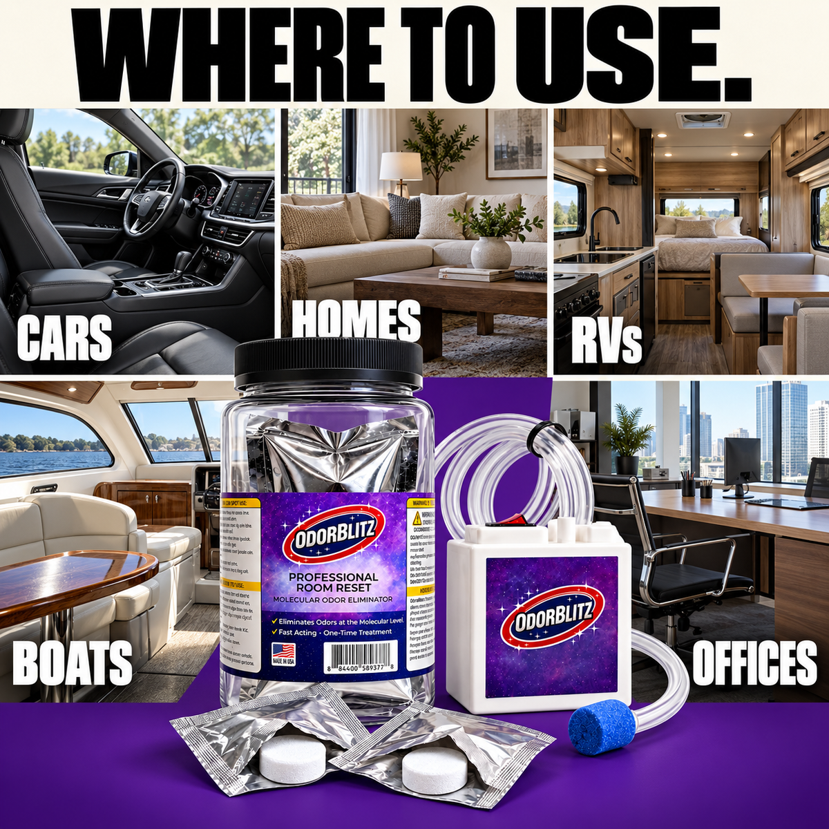 Odor Removal -Bundle (Machine + 20 Treatments)