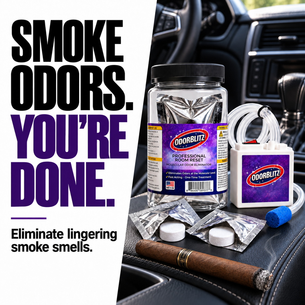 Odor Removal -Bundle (Machine + 20 Treatments)