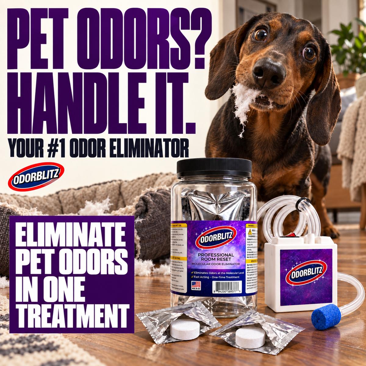Odor Removal -Bundle (Machine + 20 Treatments)